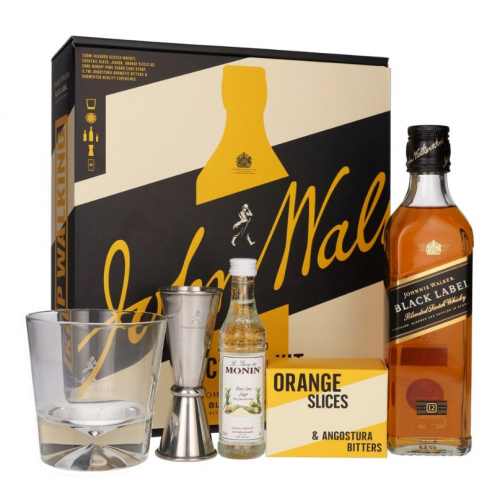 Johnnie Walker Black Not So Old Fashioned 35cl Botle & Glass Gift Pack